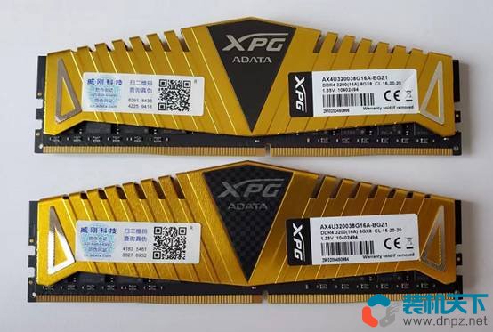 威剛XPG 8G*2 3200 DDR4